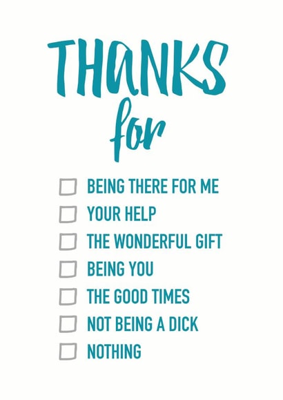 thanks help Thank You Card 31800 created by Peabody Studio