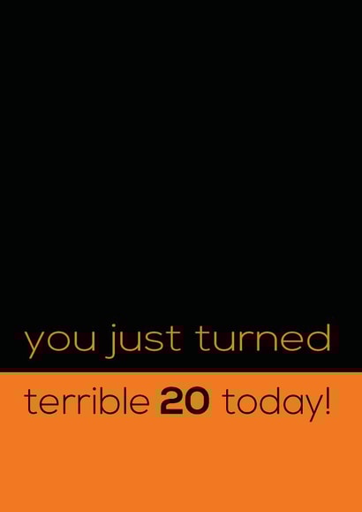 20 Male Birthday Card 30810 created by Rabal