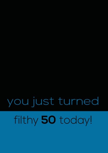 50 Male Birthday Card 30811 created by Rabal