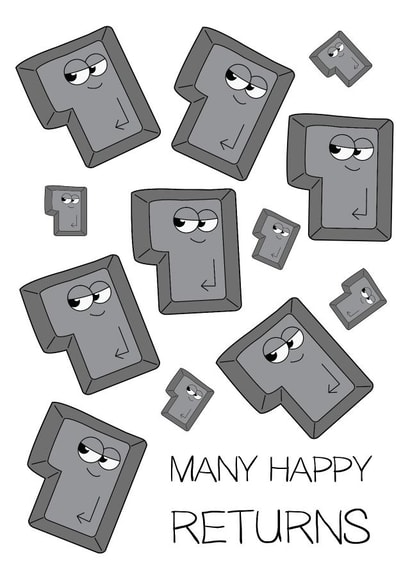 keyboard computers Humour Card 5120 created by CushoPeas