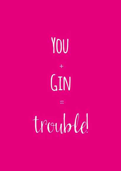 funny gin Birthday Card 26860 created by Caryl Halstead