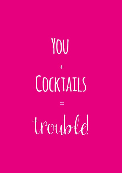 friend cocktails Birthday Card 26862 created by Caryl Halstead
