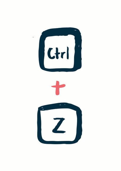 computers keyboard Sorry Card 1017 created by Lauren Goodland