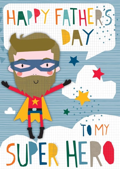 Cute To My Superhero Father's Day card created by Laura Darrington Design Ltd.