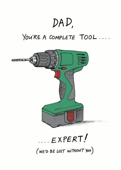 Complete tool Father's Day card created by Cardinky