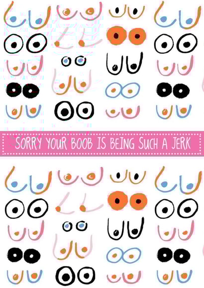 cancer Female Sorry Card 3250 created by Happy Little Vegemite