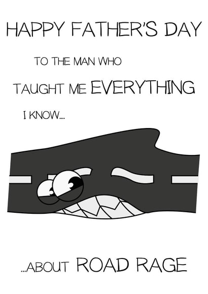 fathers road Father's Day Card 27463 created by CushoPeas