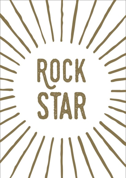 rock star Birthday Card 31121 created by Joanna Miller