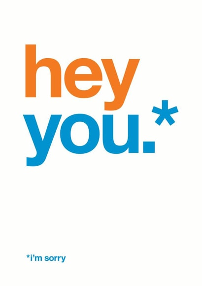 apology embarrassed Sorry Card 9436 created by Wordplay Design