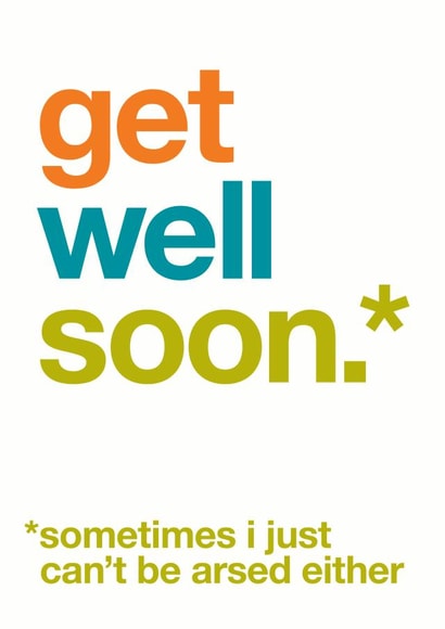 soon sick Get Well Card 9437 created by Wordplay Design