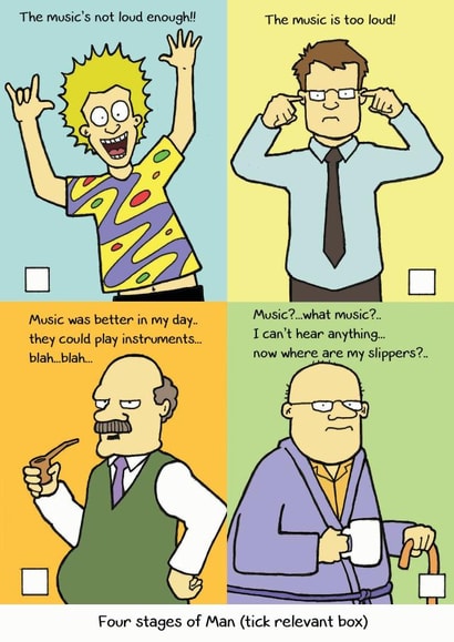 music age Birthday Card 6775 created by Nick Hannaford-Hill