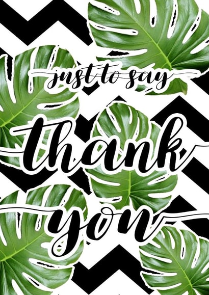 just to Thank You Card 9629 created by Hollie Morris