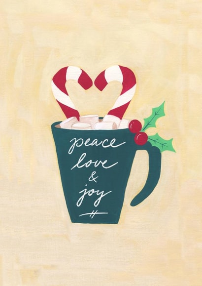 peace love Christmas Card 29757 created by Ness Nordberg