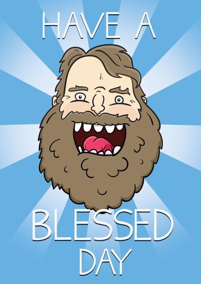 Brian Blessed Celebration Card created by Tom Sparke