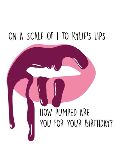 PUMPED KYLIE Birthday Card 9034 created by Pack a Punch Designs