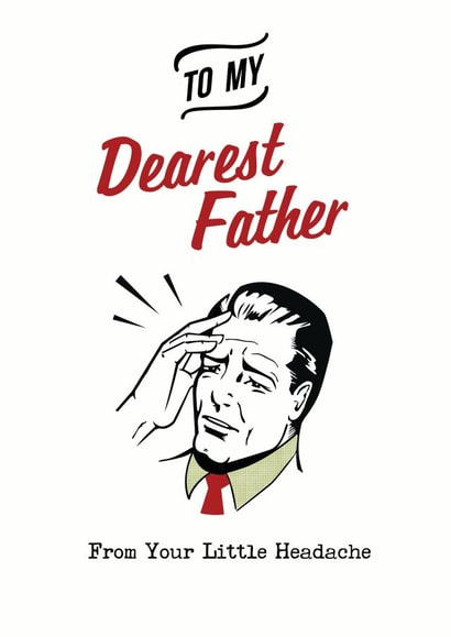 funny humour Father's Day Card 30060 created by Papergravy