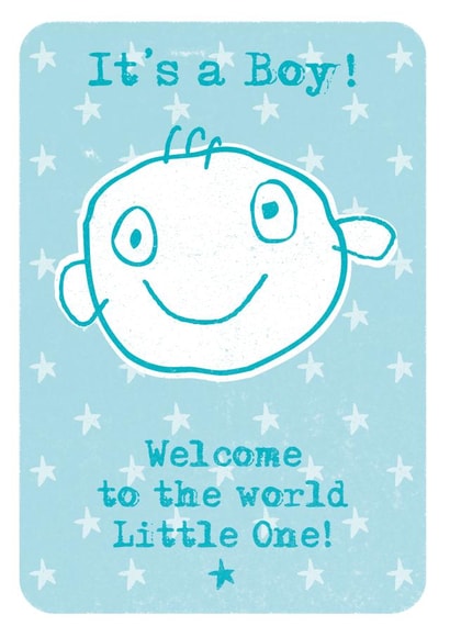 New Boy New Baby Card 6180 created by Bird Blue Creative