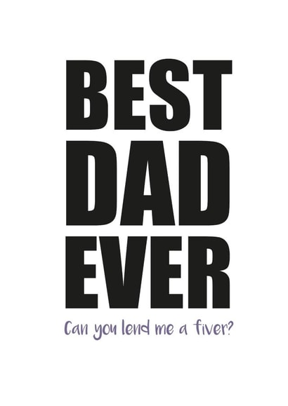 best dad Father's Day Card 31331 created by Duckduckle Design