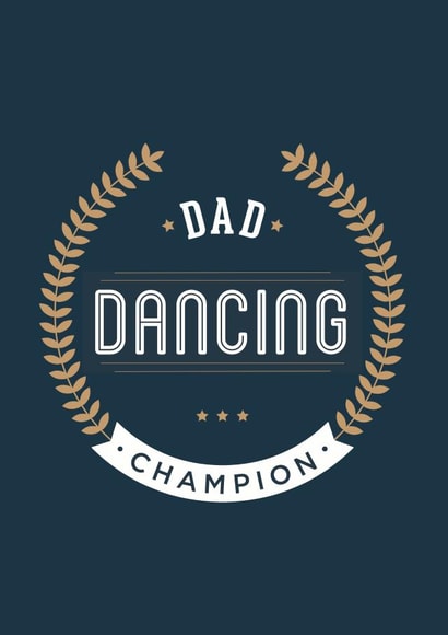 dad dancing Father's Day Card 31646 created by Lovely Cuppa