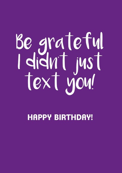 text Funny Birthday Card 9619 created by Victoria Keown