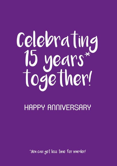 happy murder Anniversary Card 9620 created by Victoria Keown