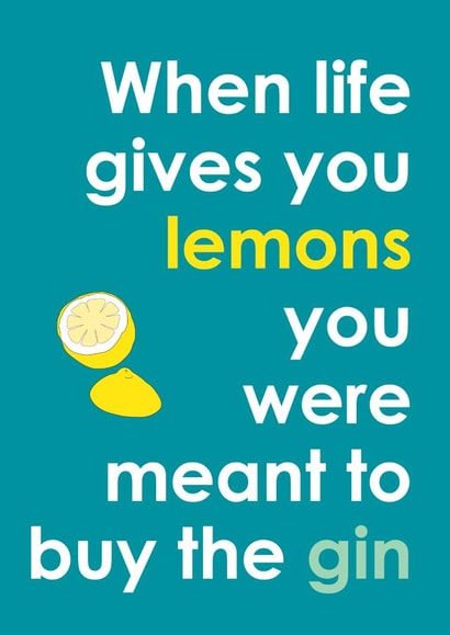 life lemons Get Well Card 2752 created by Sarah Watts @2littleboys