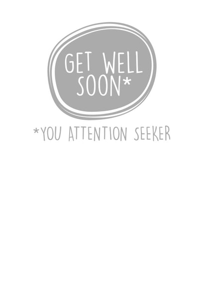 Get well Get Well Card 8722 created by Silly Sentiments