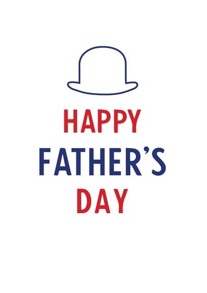 british hat Father's Day Card 31890 created by Simple Sheep Design