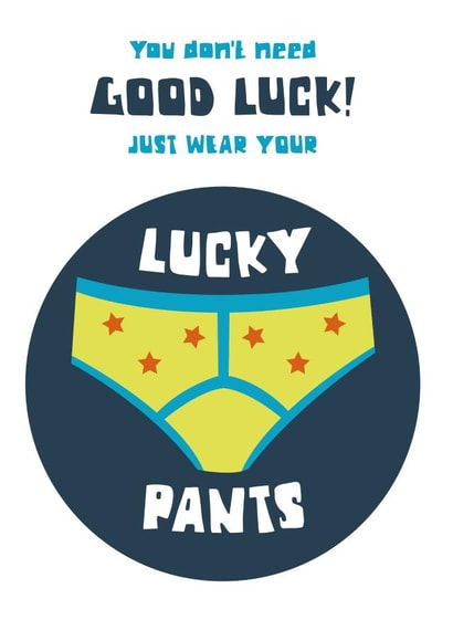 pants y Good Luck Card 3818 created by Wink Design - Michelle Roberts