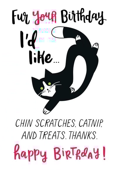 funny cute Birthday Card 9778 created by Miümi Cat