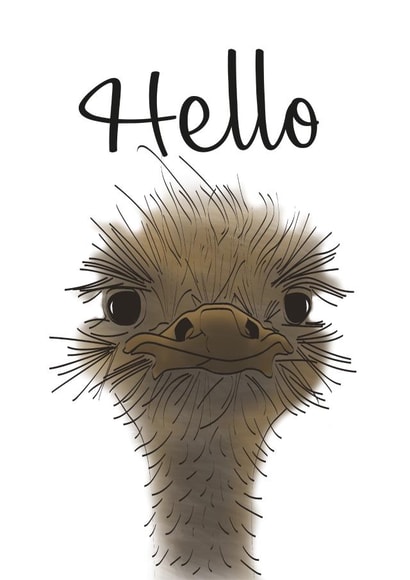 Funny Emu Card 32221 created by Mayfield Valley