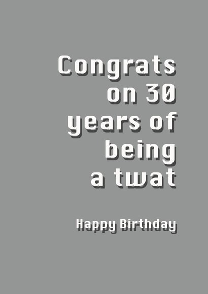 age humour Birthday Card 7437 created by Potty Mouth