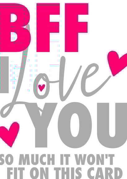 Bff best Birthday Card 31182 created by Silly Sentiments