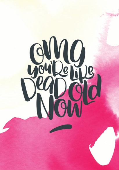 funny omg Birthday Card 32188 created by Paper Pipit