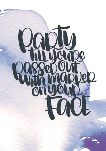 funny party Birthday Card 32189 created by Paper Pipit