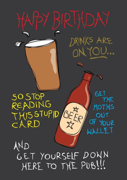 pub alcohol Card 32373 created by Sourpuss