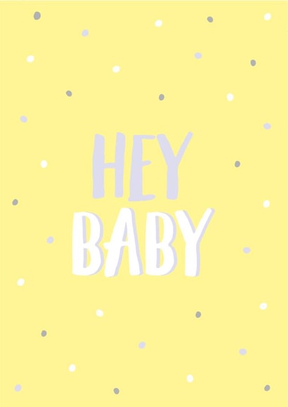 heybaby babygirl New Baby Card 9959 created by Blossom Studio