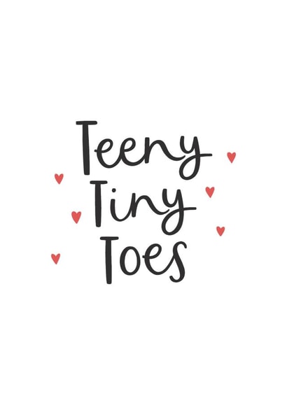 The patter of teeny tiny toes created by Abbie Imagine