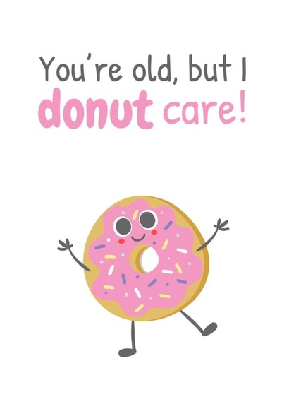 donut age Birthday Card 7661 created by Sunnyside Design
