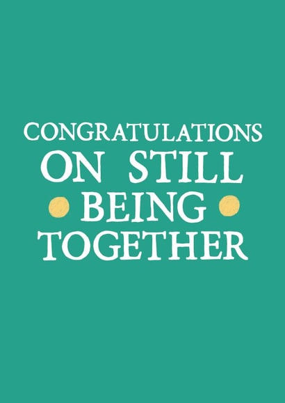 funny wedding Anniversary Card 3677 created by Zoe Brennan