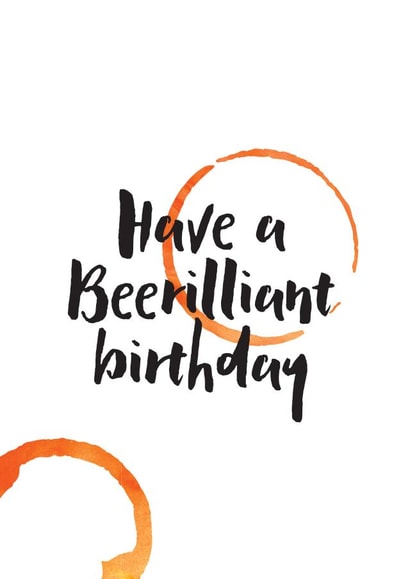 birthday beer Birthday Card 32315 created by Bonnie Blackbird