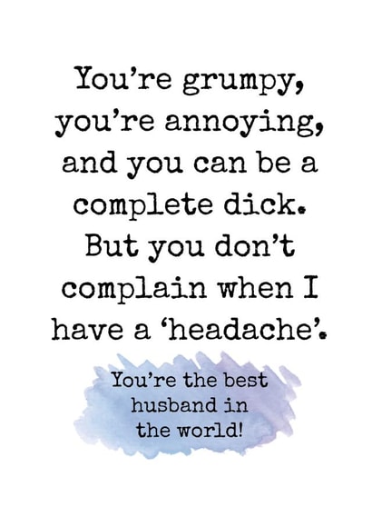 grumpy annoying Anniversary Card 31335 created by Duckduckle Design