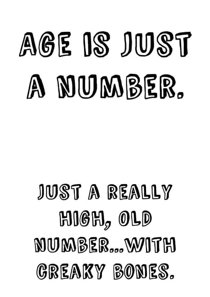 happy age Birthday Card 6747 created by Everdoodle