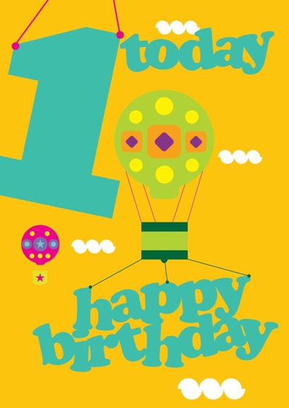 children 1st Birthday Card 32594 created by Uniquely Yours