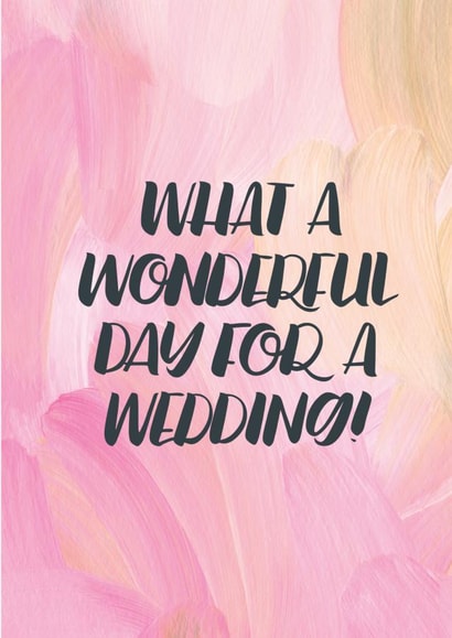 Wonderful wedding! pink card. created by Paper Pipit