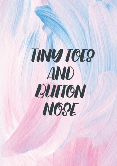 blue pink New Baby Card 9765 created by Paper Pipit