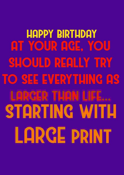 age old Birthday Card 30440 created by averageashhh