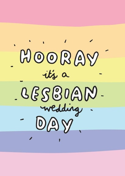 Hooray it's another lesbian wedding day created by Veronica Dearly
