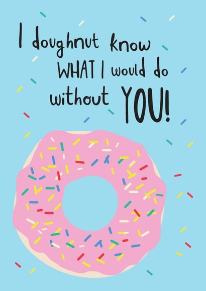 love doughnut Thank You Card 4682 created by Coupole Carnaby