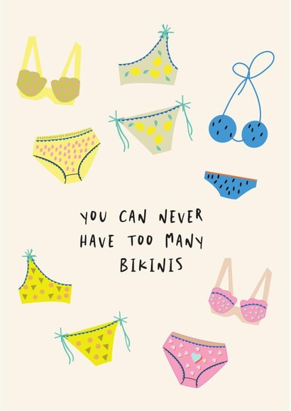 bikini friend Just because Card 4684 created by Coupole Carnaby